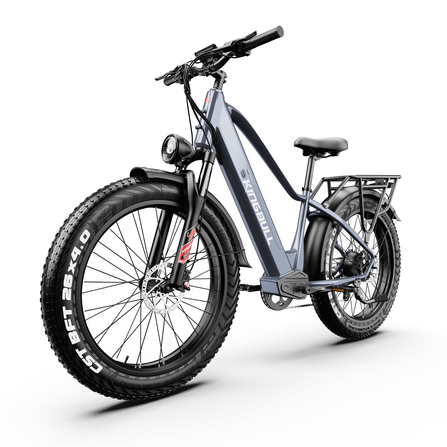 Kingbull Discover 2.0 electric bike right side angle view showcasing motor and wheel assembly