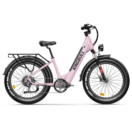 Kingbull Discover ST electric bike full side view with fat tires and step-through frame