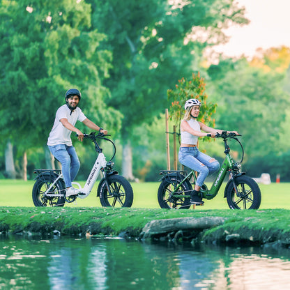 kingbull Literider 2.0 users enjoy cycling time in the park